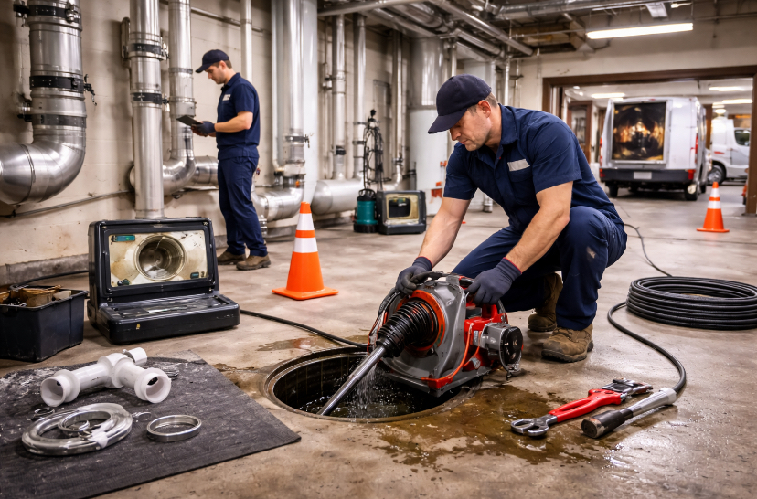 Commercial Drain and Sewer Services