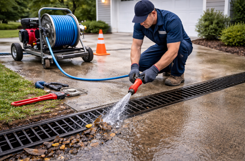 Driveway Drain Cleaning