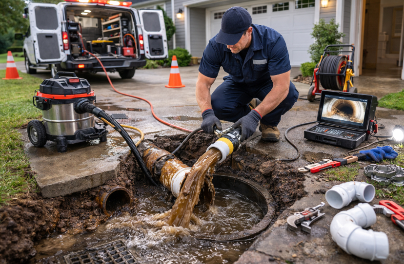 Sewer Backup Repair